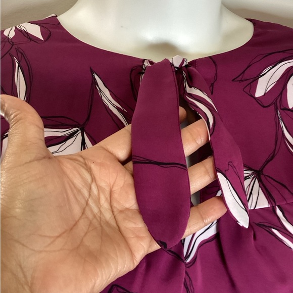 Plus Size, 41 Hawthorn Purple Fitted 3/4 Sleeve Blouse, Size 2X - Picture 11 of 11